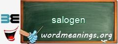 WordMeaning blackboard for salogen